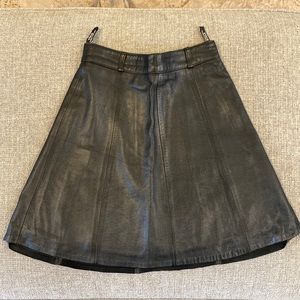 Yüce collection leather skirts